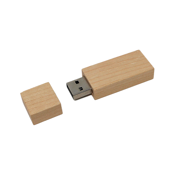 Promocionales Monterrey USB Madera Natural
