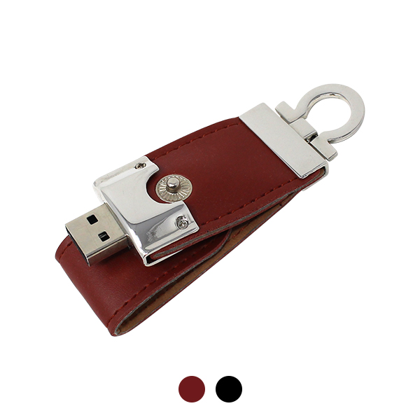 Promocionales Monterrey USB Llavero con Funda de Piel